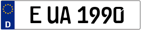 Trailer License Plate